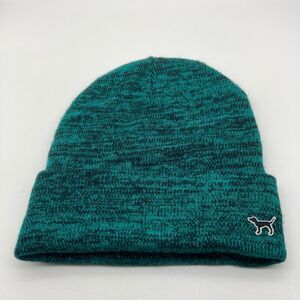 Pink Victoria Secret Women’s Green Beanie One Size Like New